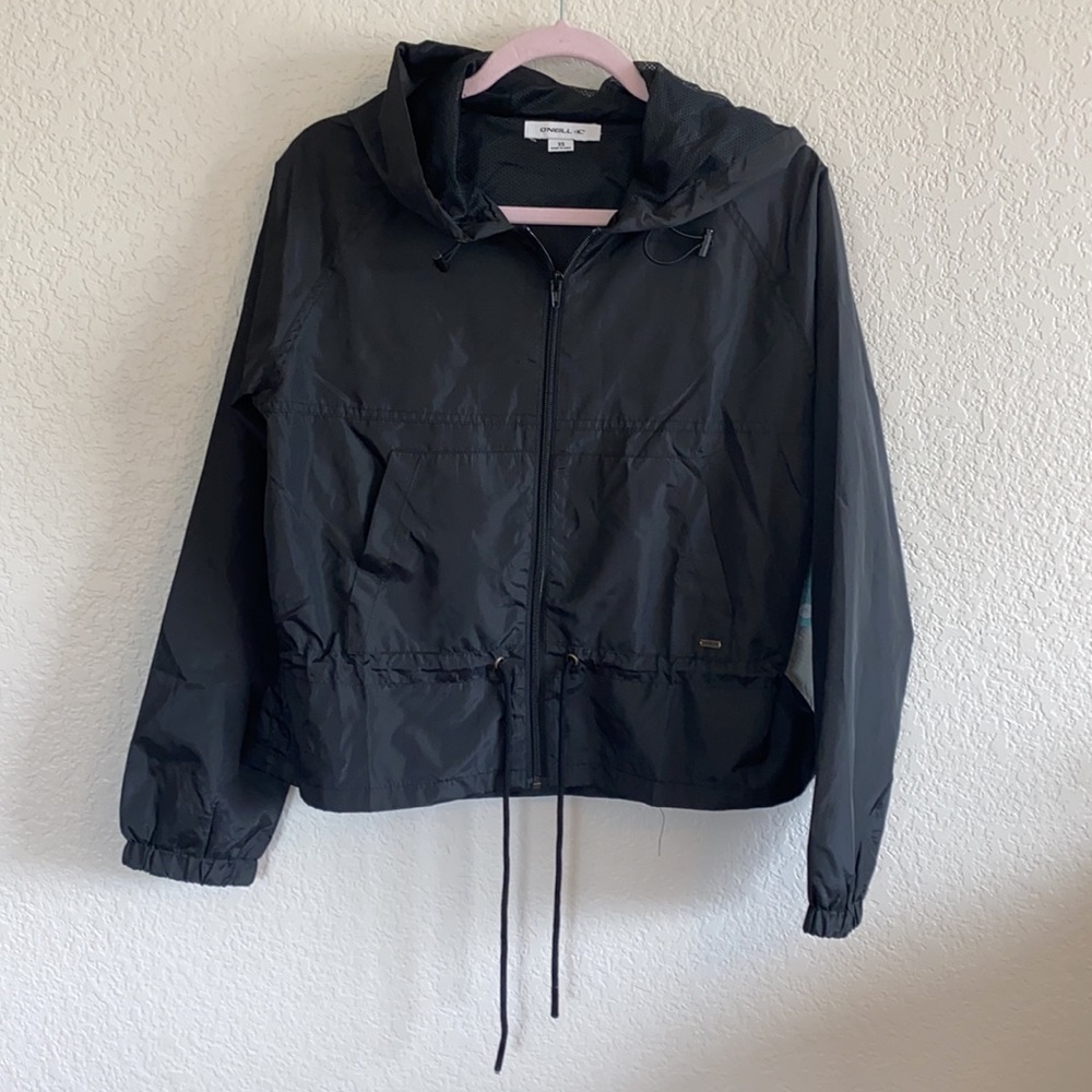 O’Neill Water Resistant Rain Jacket Black